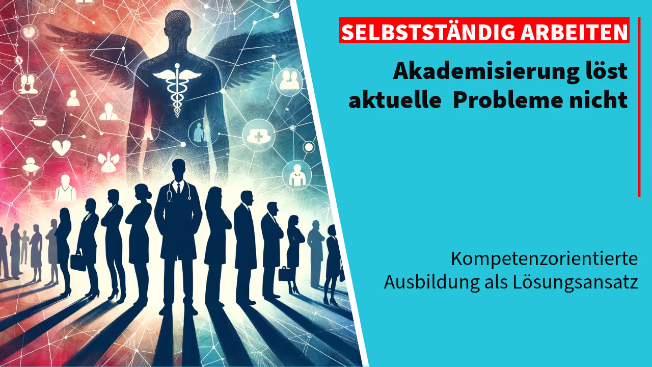 Medizinische Fachkräfte vor einem Hintergrund aus Netzwerken und medizinischen Symbolen