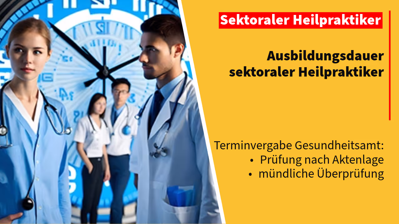 Die Dauer bis zur Anerkennung als sektoraler Heilpraktiker für Physiotherapie